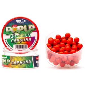 Pop Up Senzor Planet Fumigena Capsuna & Usturoi Rosu 6mm 15g