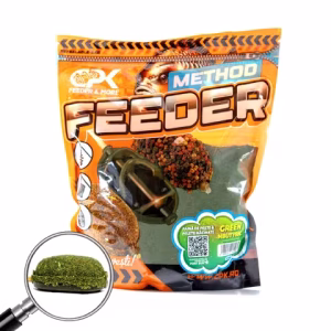CPK Nada GroundBait Method Feeder Faina de Peste&Pelete Macinate Green Nbutyric 900g
