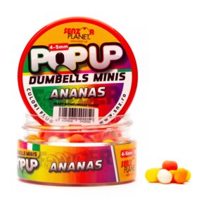 Pop Up Senzor Planet Dumbells Minis Ananas 4-5mm 10g Mix Culori