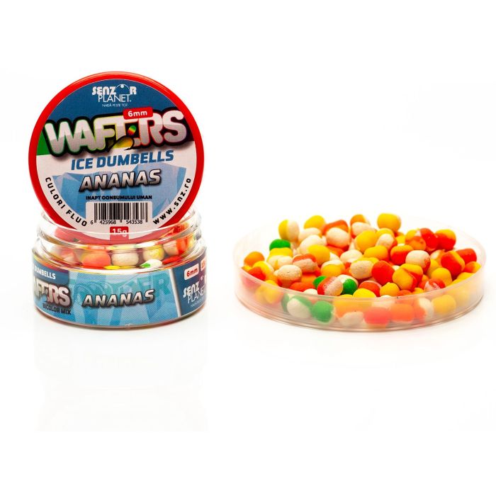 Wafters Senzor Planet Ice Dumbells Bicolor Ananas Mix Color 6mm 15g