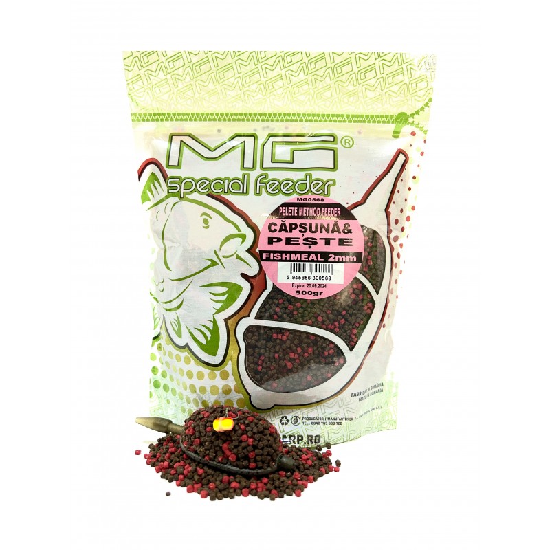 MG Special Carp Pelete Method Feeder Capsuna&Peste 2mm 500gr