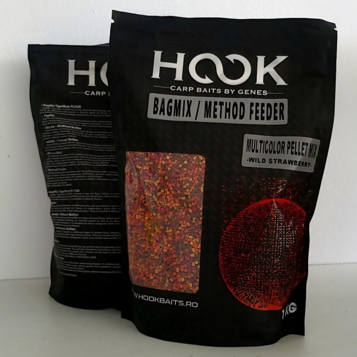 Peleti Hook Multicolor Mix 2mm 1kg Wild Strawberry