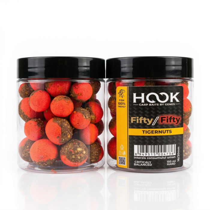 Boilies Hook de Carlig Fifty-Fifty 250ml 16/20mm TigerNuts
