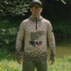 Hanorac cu glugă Delphin UV ARMOR 50+ Trout