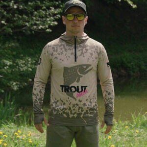 Hanorac cu glugă Delphin UV ARMOR 50+ Trout