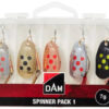 Lingurite Rotative Dam Spinner Pack, Color Mix, 7g, 5buc/pac