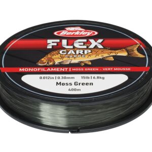 Fir monofilament Berkley Flex Carp 0.012 in / 0.30 mm Moss Green