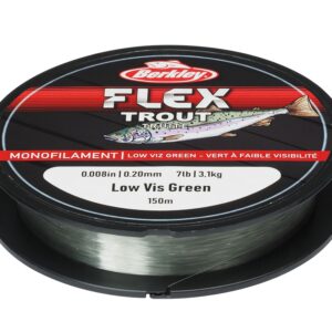 Fir monofilament Berkley Flex Trout 0.008 in / 0.20 mm Low-Vis Green