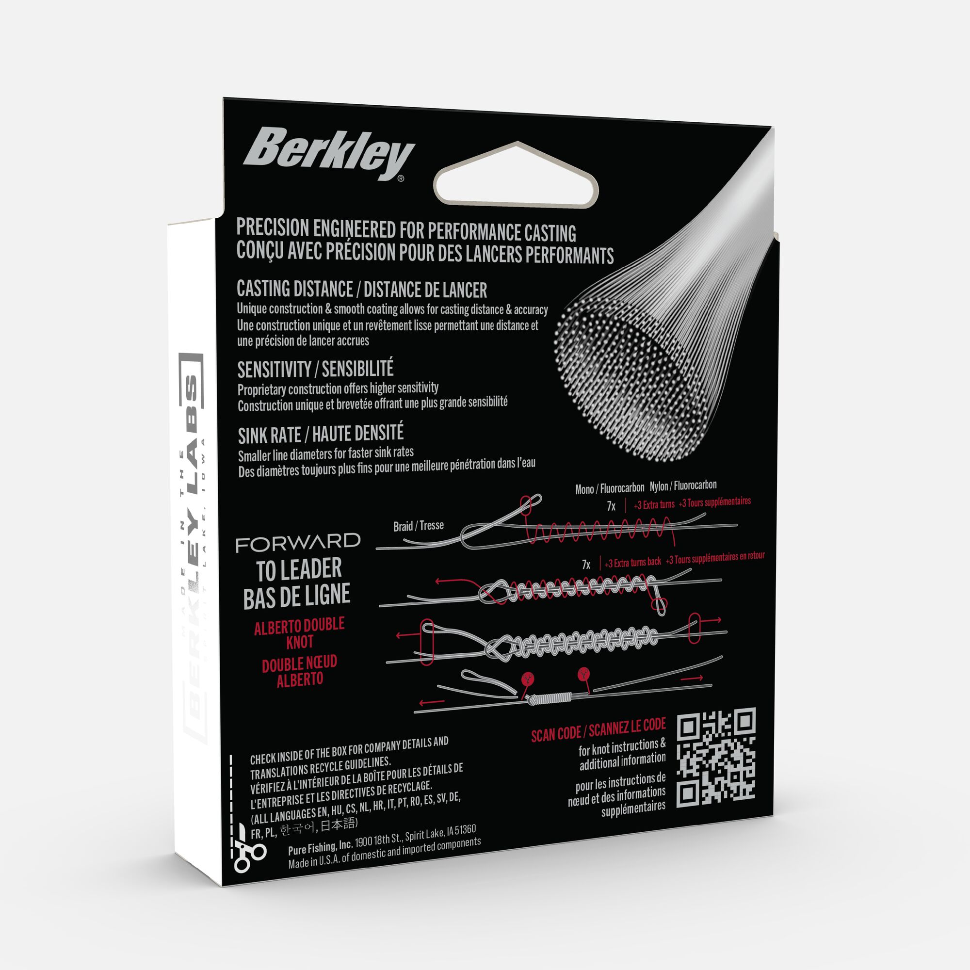Fir textil Berkley Forward Braid 0.10 mm Crystal - imagine 2