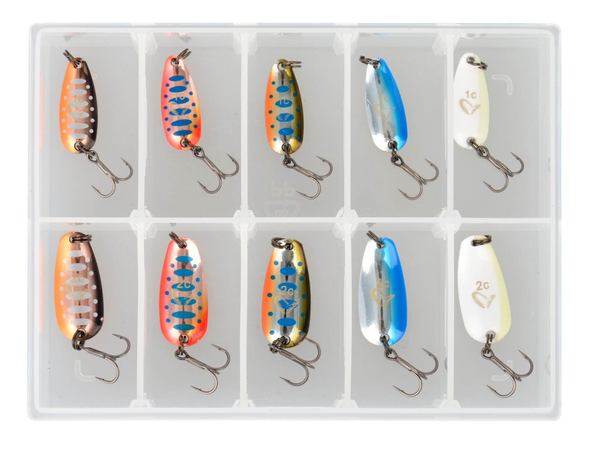 Set linguri oscilante Savage Gear Nails Micro Spoon Kit Assorted