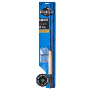 Set pescuit la musca Shakespeare Cedar Canyon Carbon Fly Kit 5/6 8' Blue